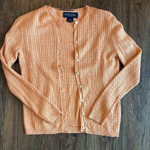 Brooks Brothers sweater set XS silk cashmere orange vintage